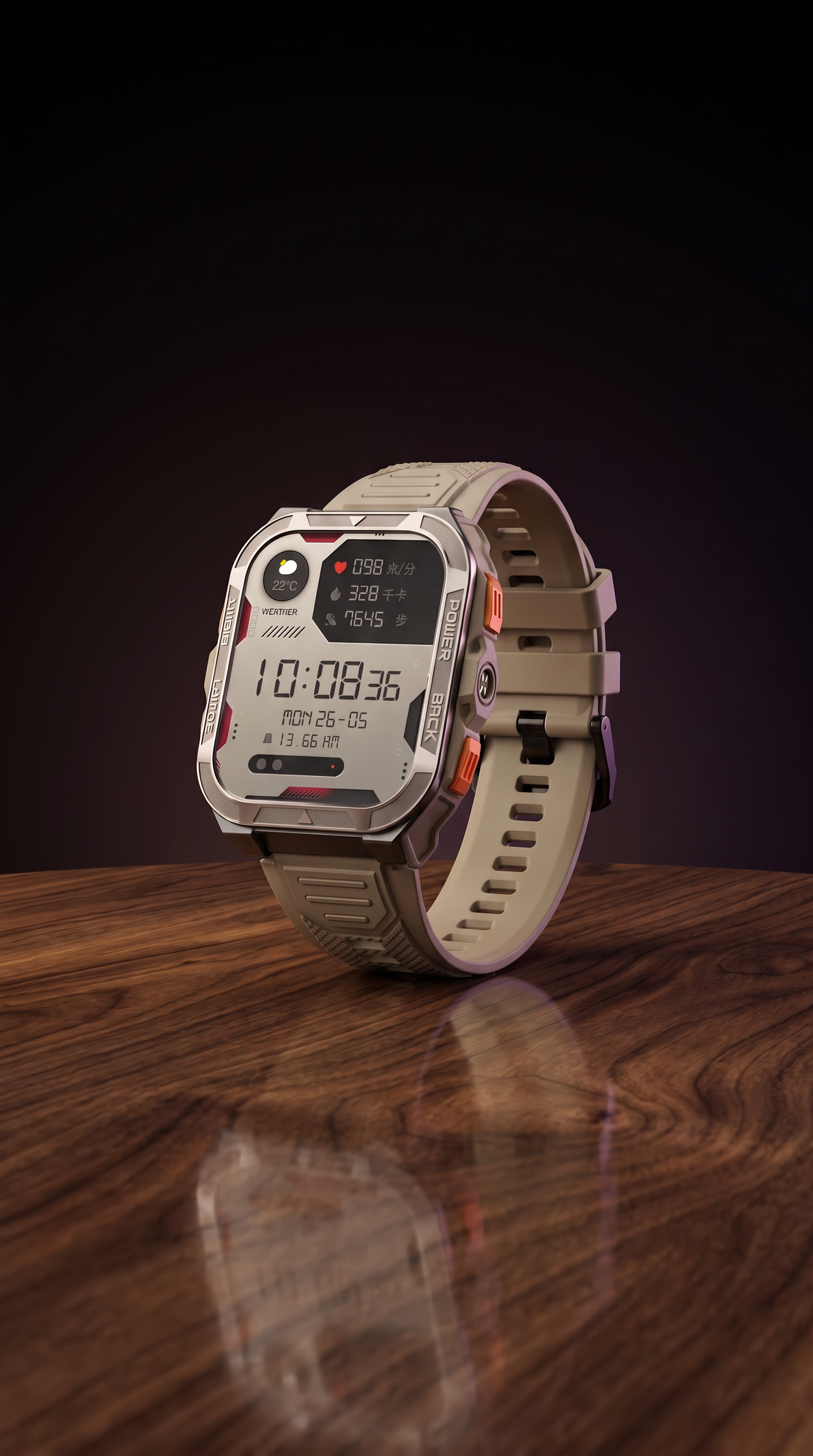 Briotik Outdoor Watch — GPS Smartwatch with Flashlight & Health Tracking