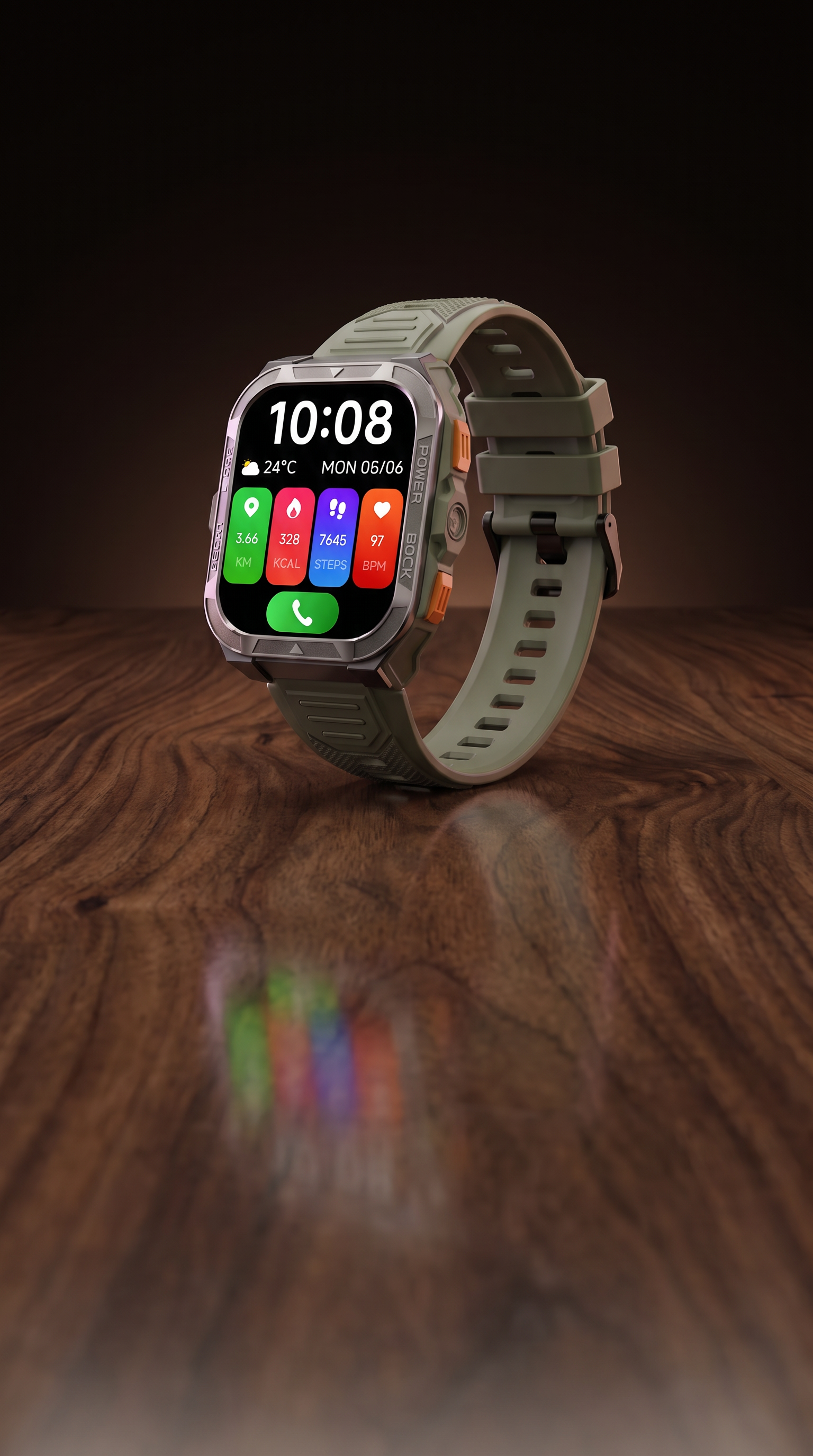 Briotik Outdoor Watch — GPS Smartwatch with Flashlight & Health Tracking