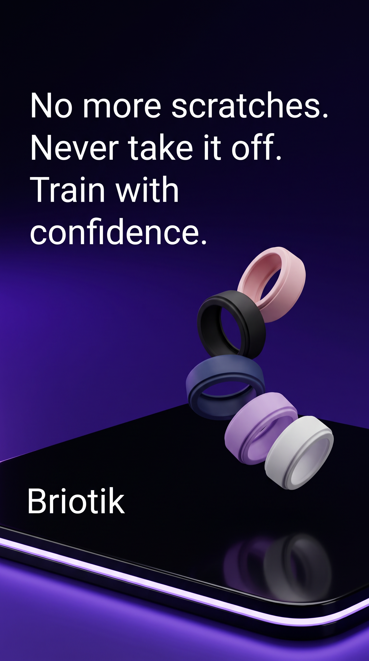 Briotik Ring Shield — Silicone Protector Compatible with Oura, COLMI & Galaxy Ring