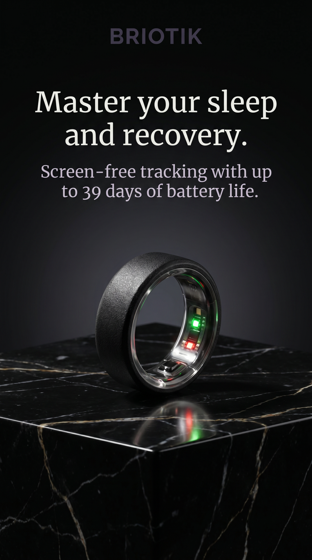 Briotik Smart Ring — Health & Sleep Wellness Tracker