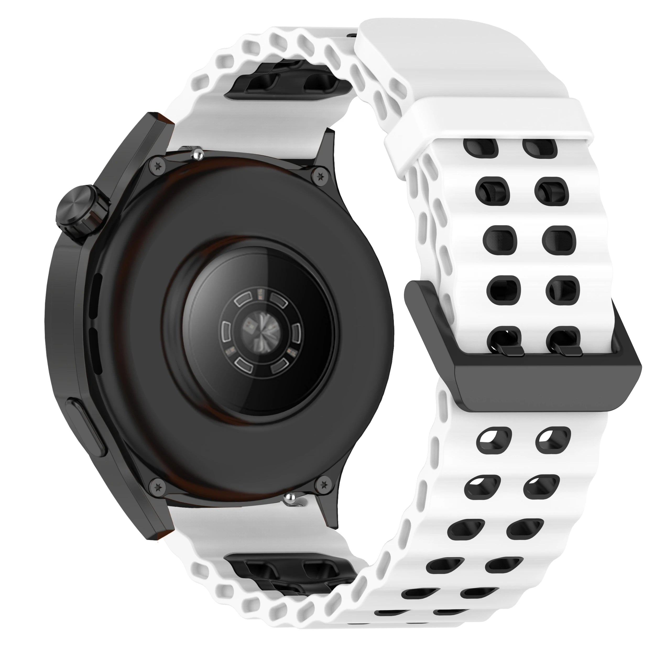 Briotik Sport Band — 22mm Silicone Replacement Strap, Two-Tone