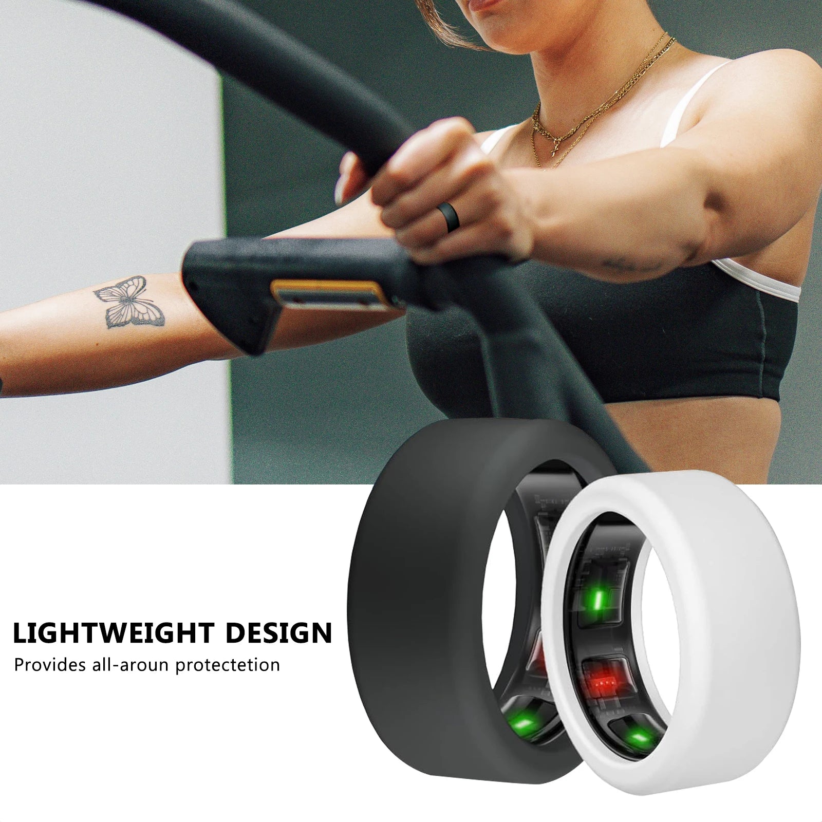 Briotik Ring Shield — Silicone Protector Compatible with Oura, COLMI & Galaxy Ring