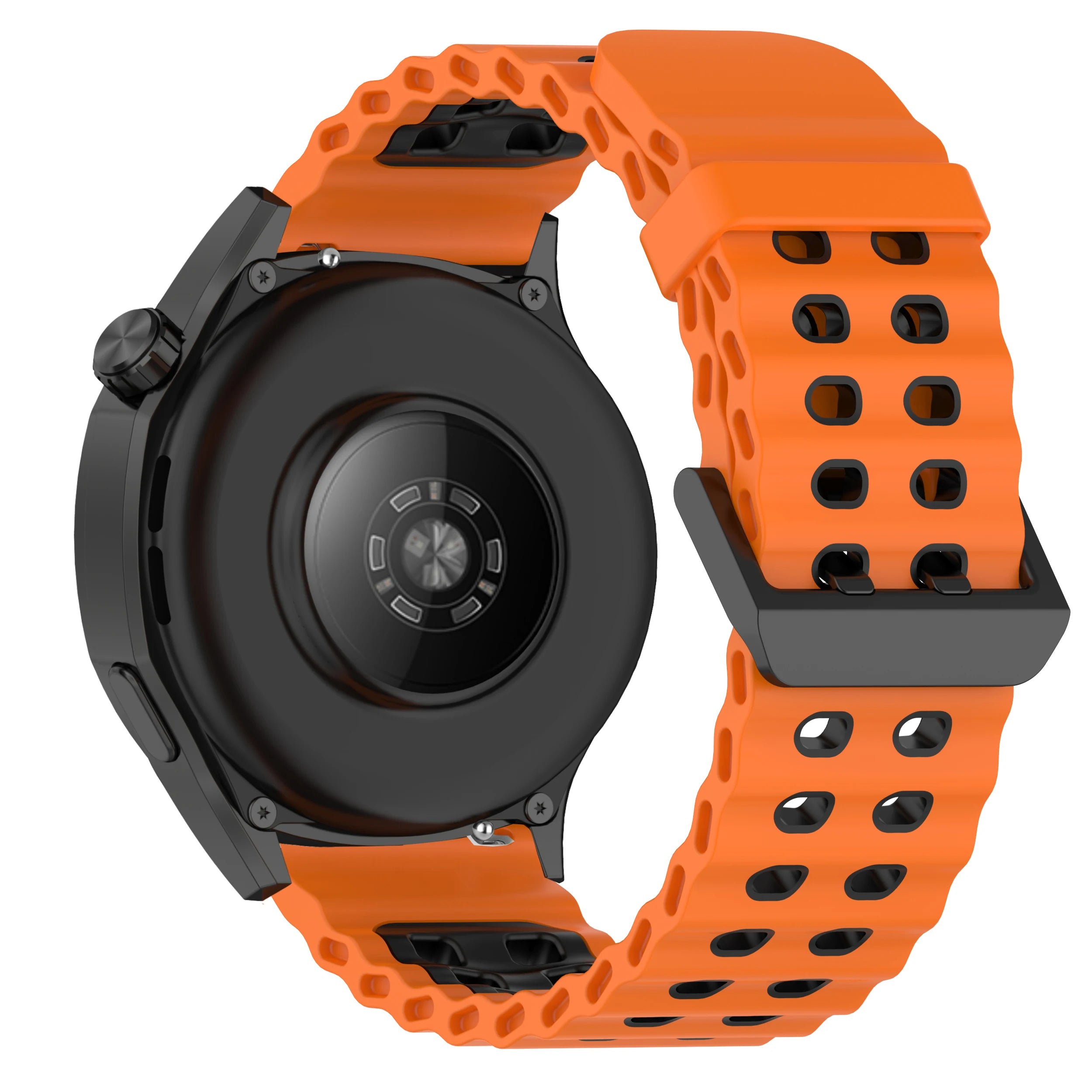 Briotik Sport Band — 22mm Silicone Replacement Strap, Two-Tone