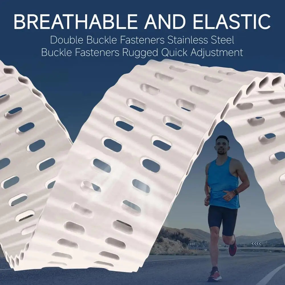 Briotik Sport Band — 22mm Silicone Replacement Strap, Two-Tone