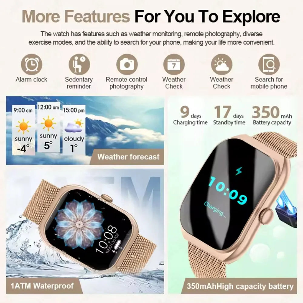Briotik Everyday Watch — Smartwatch with Voice Assistant & Bluetooth Calling