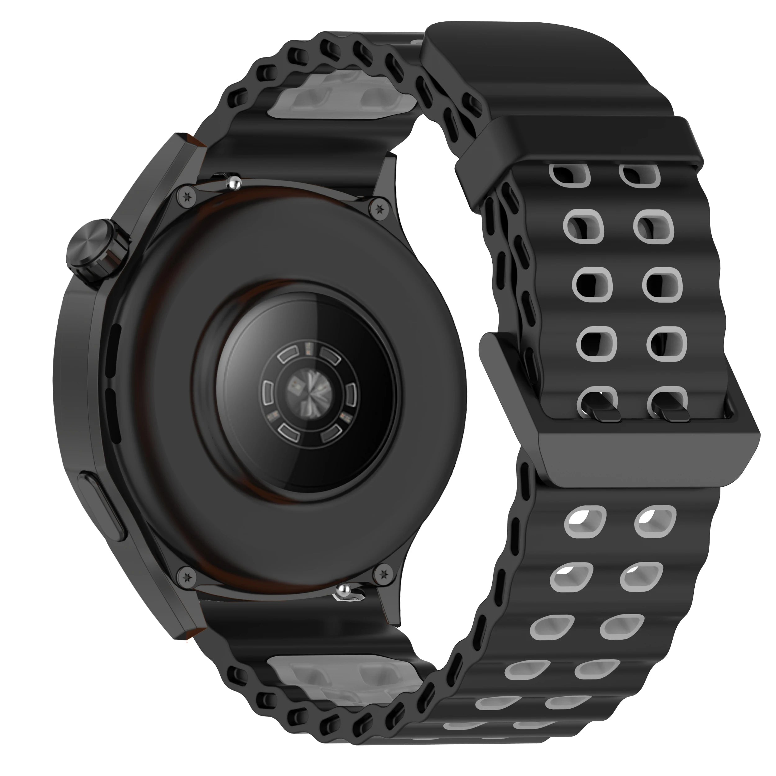 Briotik Sport Band — 22mm Silicone Replacement Strap, Two-Tone