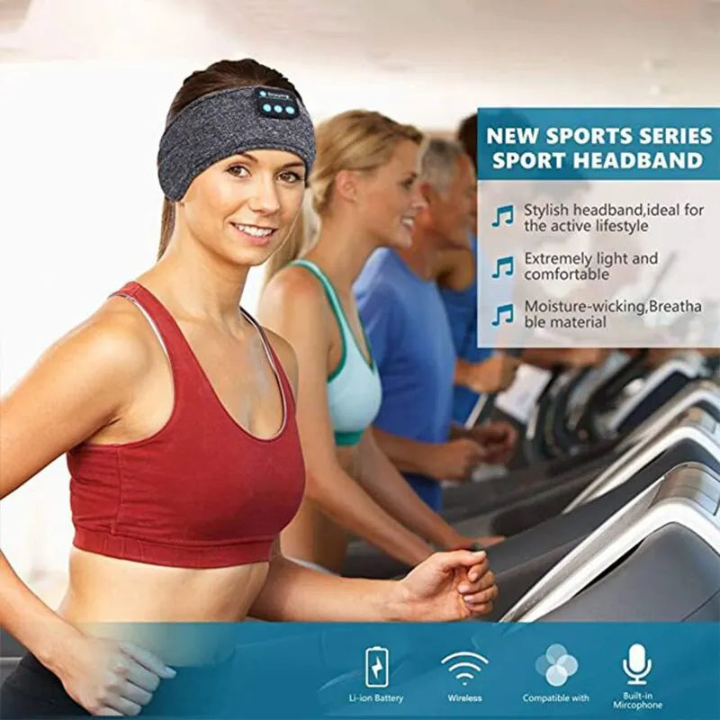 Briotik Sport Headband — Wireless Bluetooth Headphones for Sleep & Workouts