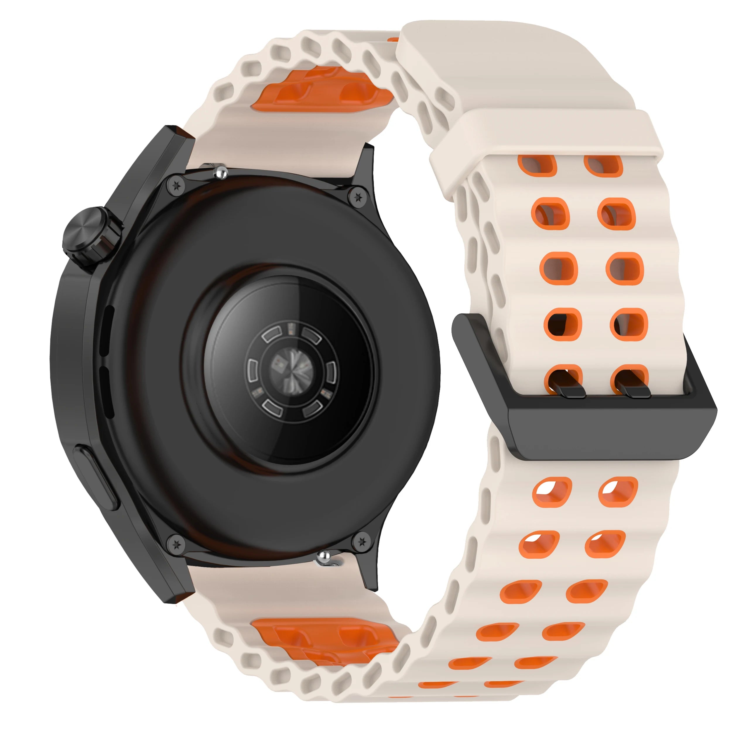Briotik Sport Band — 22mm Silicone Replacement Strap, Two-Tone