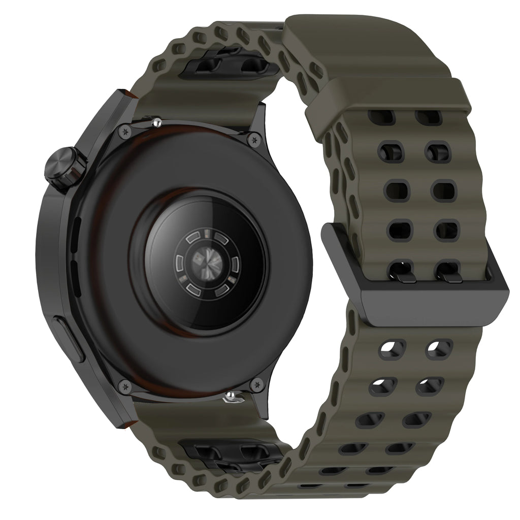 Briotik Sport Band — 22mm Silicone Replacement Strap, Two-Tone